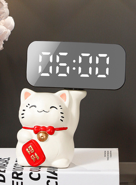 招财猫钥匙收纳入户玄关摆件家居饰品客厅桌面办公桌装饰品置物架