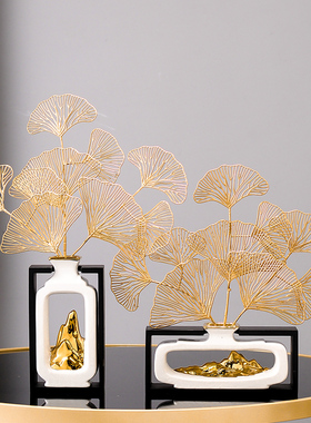 速发新子式轻奢风客厅电视柜小摆件高端档创饰家居展示柜中装意品