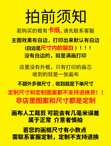 北欧风格客厅装饰画芯打印工业风简约现代黑白海报挂画心照片定制 - 图0