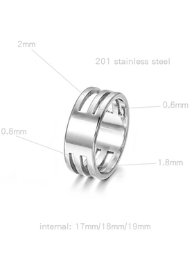 钛钢开圈戒指轻松开合开口圈挂圈