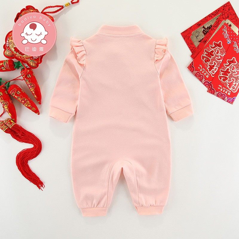 婴儿满月衣服秋季新生儿连体哈衣春夏装一周岁礼服女宝宝百天宴服,淘宝优惠券,粉丝福利购,淘宝优惠卷