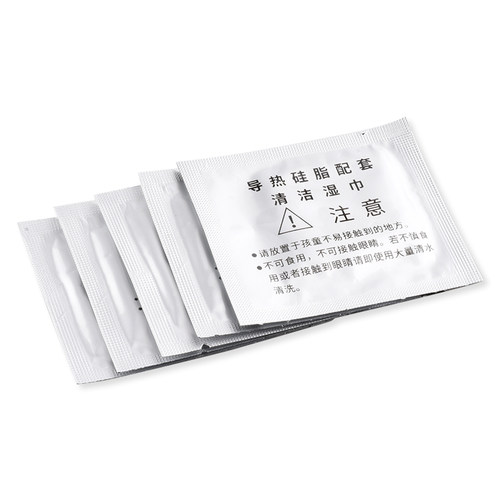 导热硅脂清洁湿巾去除电脑/CPU硅脂独立包装电脑CPU清洁小工具 - 图0