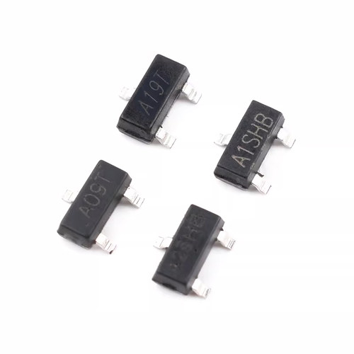 MOS三极管AO3400 3401 SI2301 2302贴片A1/A2SHB A09T A19T SOT23 - 图0