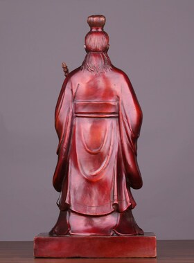 纯铜姜子牙神像打神鞭手拿封神榜姜尚太公望钓鱼姜太公全身站像铜