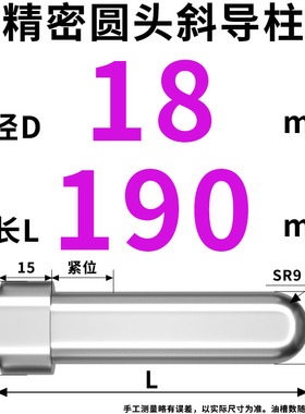 模具精密斜导柱标准20Cr加硬圆头球形滑块导向柱塑料塑胶模架配件