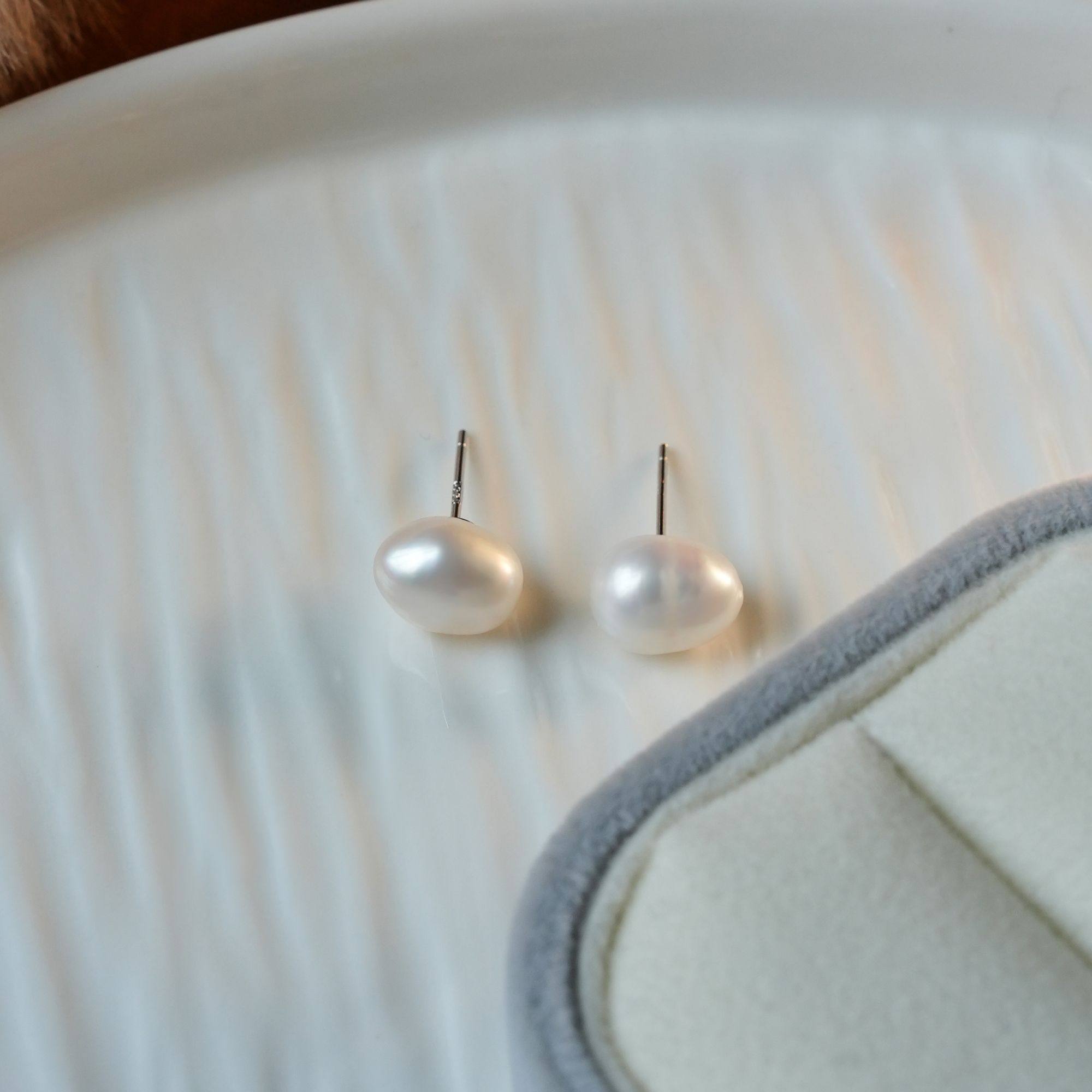 精致百搭秋冬新款珠珠耳钉气质巴洛克珠小巧耳环,淘宝优惠券,粉丝福利购,淘宝优惠卷