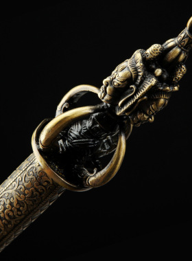 龙泉市刀剑花纹钢烧刃影视宝剑摆件一体硬剑手工锻打冷兵器未开刃