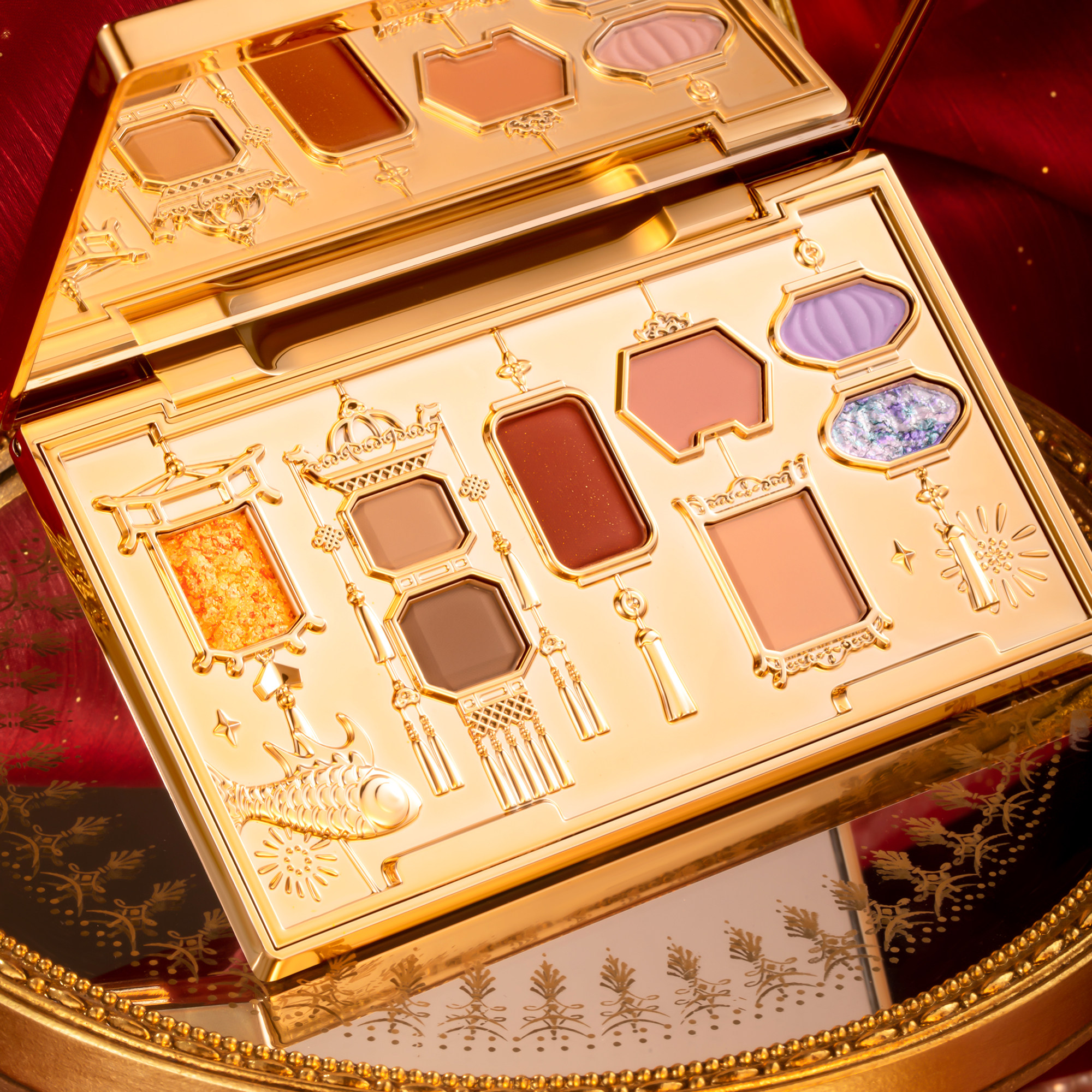 和玺故宫口红藏宝兔眼影送女友礼盒 和玺眼影