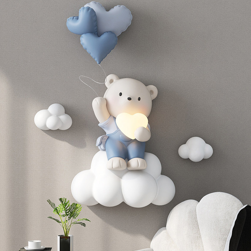 熊入户玄关挂画客厅装饰画沙发墙餐厅儿童房卧室床头3d立体灯壁画,淘宝优惠券,粉丝福利购,淘宝优惠卷