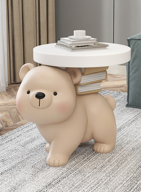 厂大型客厅熊落地摆件家居饰品茶几床边托盘电视柜沙发旁乔迁礼物
