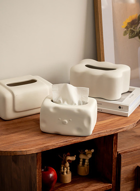 创意陶瓷纸巾盒家用客厅餐桌抽纸