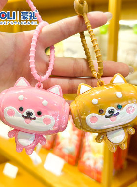 可爱柴犬锤子叫解压发声钥匙扣