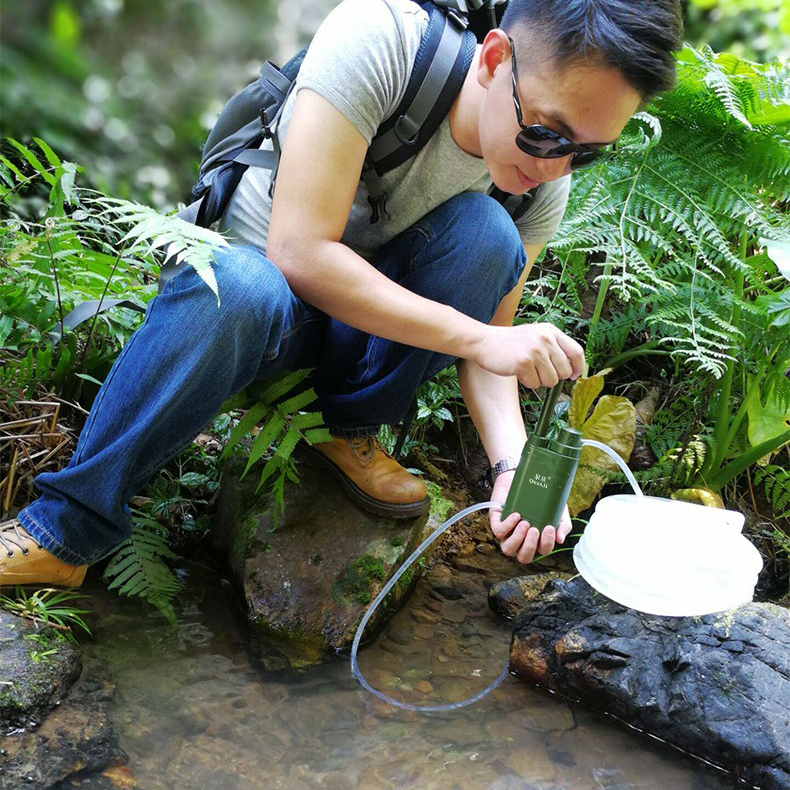 户外便携式净水器野外应急直饮装备饮水过滤装置野营旅行防灾车载-图1