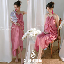 The new gentleness of the shaded house is a little fresher pregnant woman clothing fairy air sexy dew-back dress pregnant women take their clothes at home