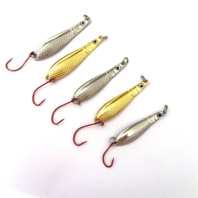 FISHPEAK水妖马口白条翘嘴亮片1.5克2.5克3.5克路亚饵微流单钩饵 - 图0