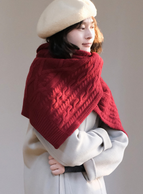 那禾新品针织披肩围巾外搭配饰女NP54JH1395