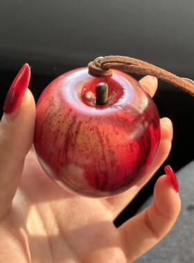 个性创意仿真苹果车挂饰