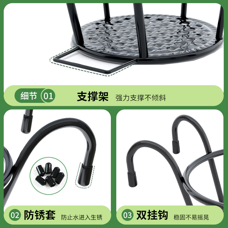 栏杆多肉绿萝花架子室内置物架阳台花架家用铁艺悬挂式花盆挂架,淘宝优惠券,粉丝福利购,淘宝优惠卷