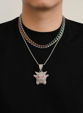 fourpin淬火炫彩欧美高街古巴链