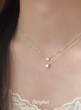 赵露思同款锆石星点项链ins轻奢小众高级锁骨链送女友生日礼物