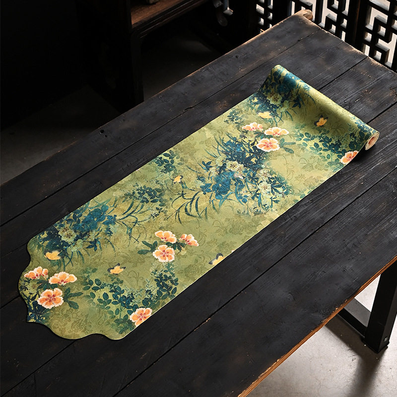 高端茶席防水长桌桌旗垫子防水禅意新中式干泡茶旗家用轻奢桌垫布,淘宝优惠券,粉丝福利购,淘宝优惠卷