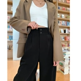 Тонкие штаны, костюм для отдыха, высокая талия, свободный прямой крой, подходит для подростков