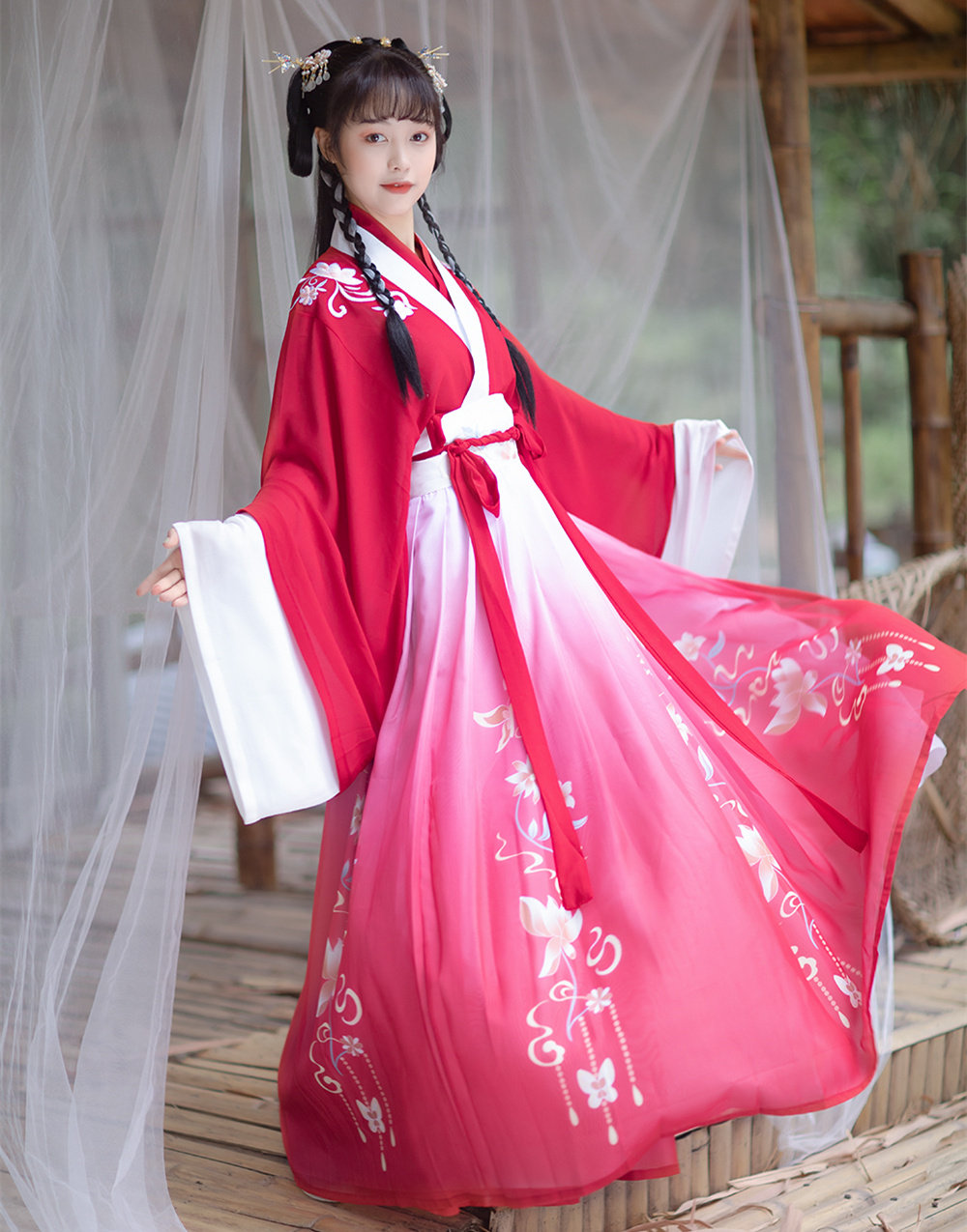 帛之素【爱莲说】原创正品夏季汉服 帛之素汉服