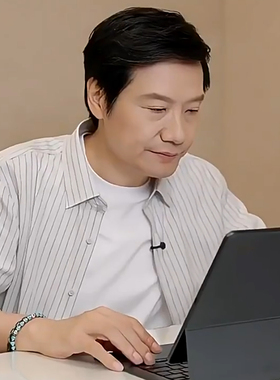 雷总同款天然绿松石手链时尚手串