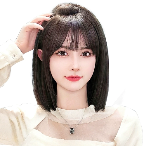 天空树 Парик на макушку, челка изготовленная из настоящих волос