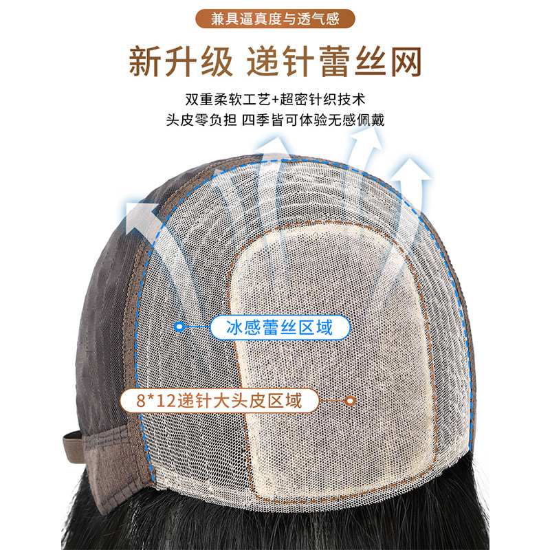 女新款短发波波头全头套式全真人发 天空树整顶假发