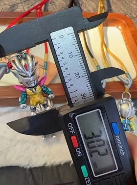 999纯银足银赛罗奥特曼项链吊坠帅气宝宝男女孩儿童银饰挂坠变色