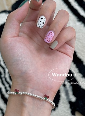 豌豆饰物原创手作纯银串珠ins风