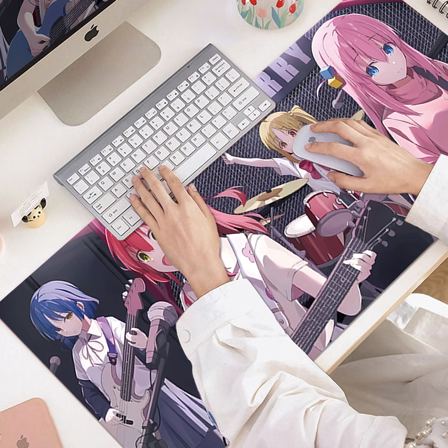 孤独摇滚鼠标垫超大动漫波奇酱电竞游戏键盘垫办公桌垫锁边电脑垫,淘宝优惠券,粉丝福利购,淘宝优惠卷