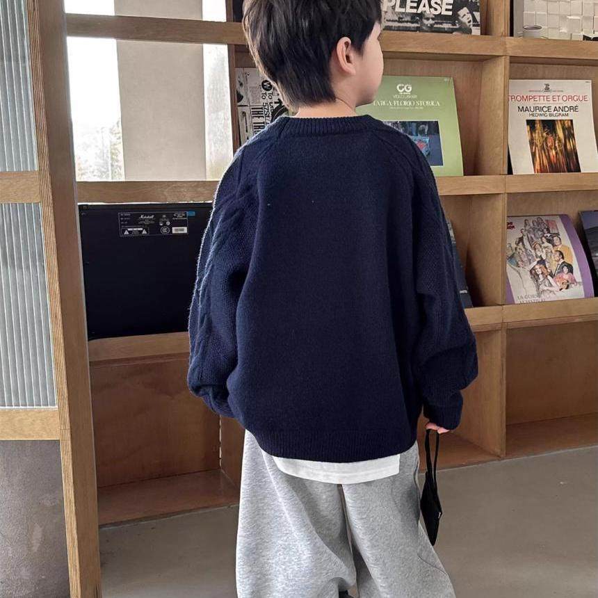 日本潮牌bapekids秋春冬季男女中大儿童装刺绣针织衫圆领毛衣上衣,淘宝优惠券,粉丝福利购,淘宝优惠卷