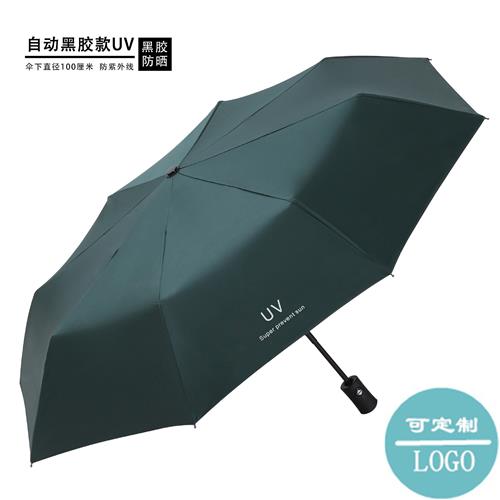 UV黑胶太阳伞折叠晴雨伞遮阳防晒防紫外线广告伞雨伞定制logo - 图2