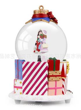 美妆树脂雪花球百货礼品地产创意答谢礼物树脂玻璃水晶雪花球