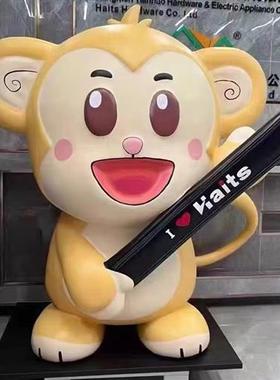 玻璃钢雕塑定制动物暴力熊卡通人物吉祥物户外大型落地景观摆件