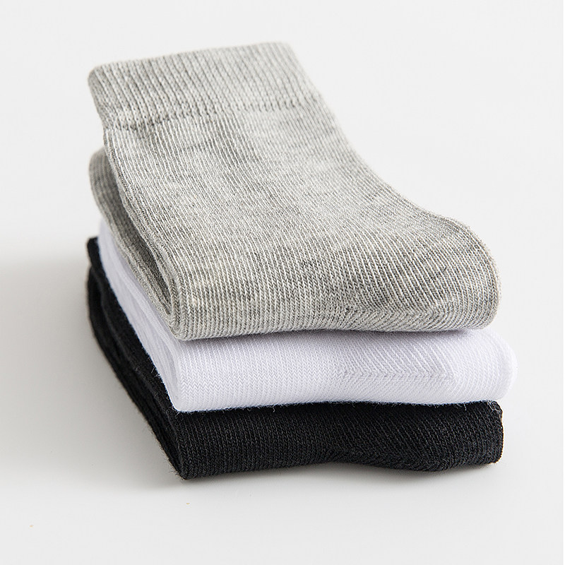 儿童纯白色袜子纯棉春秋薄款男童女童中筒学生运动袜夏季网眼短袜,淘宝优惠券,粉丝福利购,淘宝优惠卷