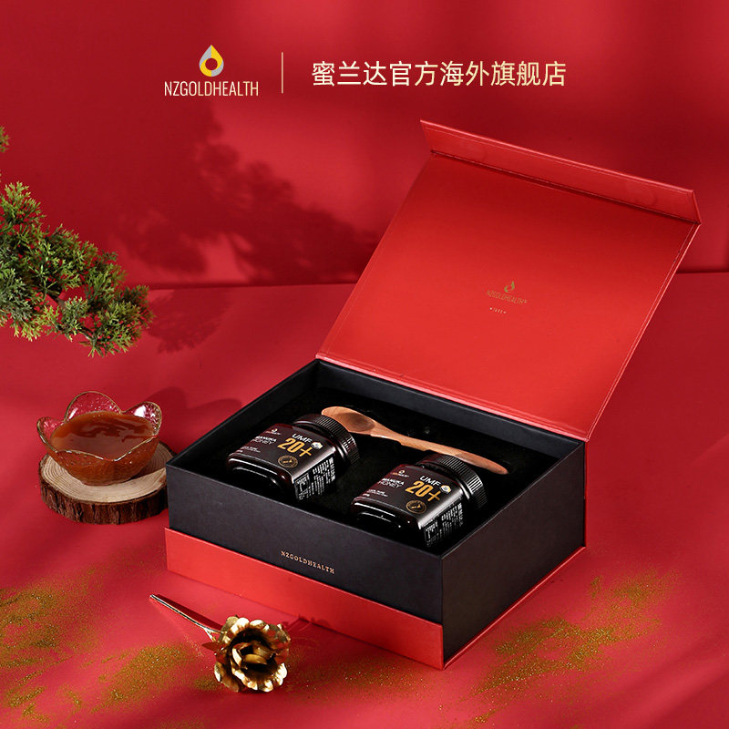 兰达新西兰进口麦卢卡蜂蜜+礼盒 nzgoldhealth海外蜂蜜