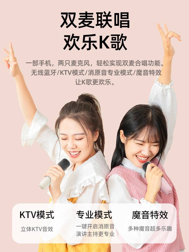 金运k12蓝牙音箱家庭用kTV音响唱歌话筒麦克风户外小型声卡一体机 - 图3