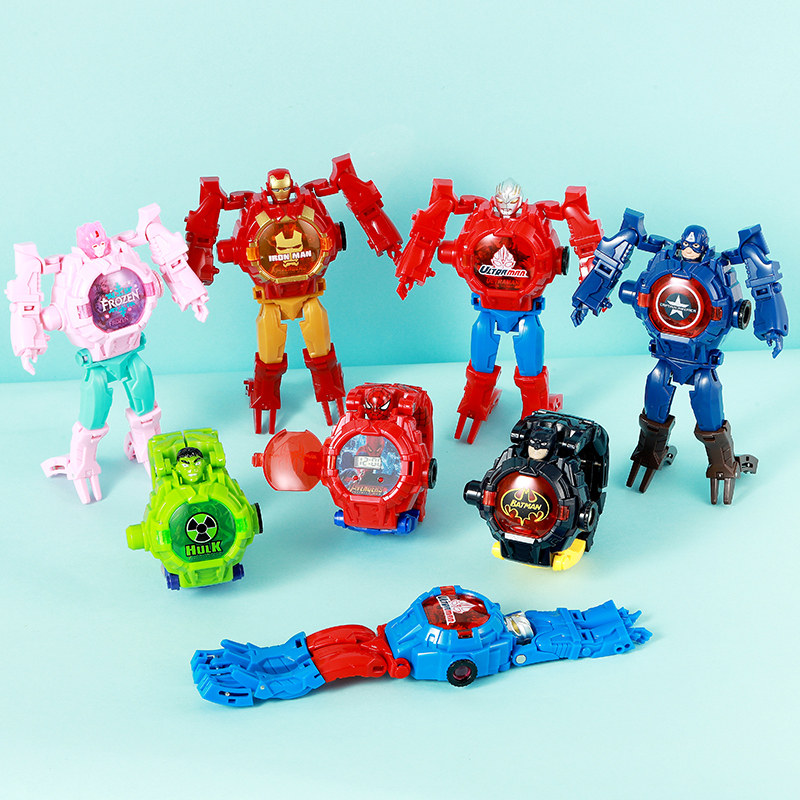 儿童版蜘蛛侠钢铁侠奥特曼投影手表 cojr手表国产腕表