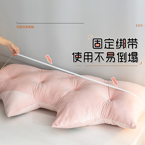 公主床头软包靠背垫2025新款榻榻米女孩靠枕防撞软垫床上靠垫拆洗 - 图1