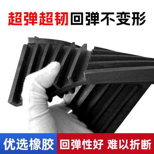 橡胶减震垫块防滑降噪冲床机械电机空调外机工业设备缓冲加厚方块 - 图0