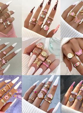 Ring multi-articular set cross-border jewelry多关节戒指套装