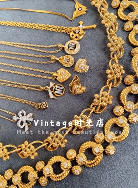 百搭项链古董中古琉璃