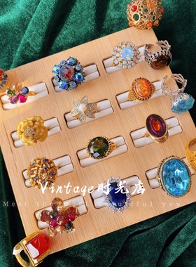 戒指法国指环中古法国水晶