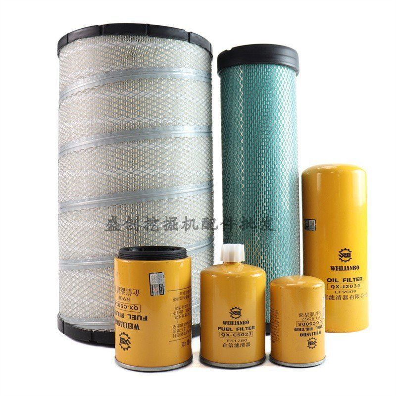 挖掘机现代R335-9T机油滤芯柴油空气油水液压回油进油先导保养件 - 图0