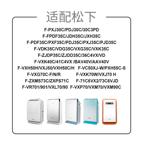 适配松下空气净化器过滤网F-PXJ30C/PDF35C/VXG70C/VXD50C过滤芯 - 图0