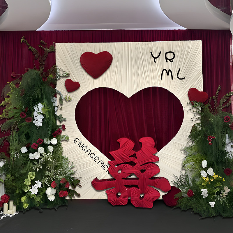 韩系订婚宴装饰布置摆台全套氛围感kt板定制婚礼迎宾区结婚背景板,淘宝优惠券,粉丝福利购,淘宝优惠卷