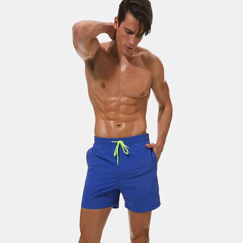 男士宽松五分裤大码休闲运动短裤速干防尴尬可下水游泳沙滩裤薄款 - 图2